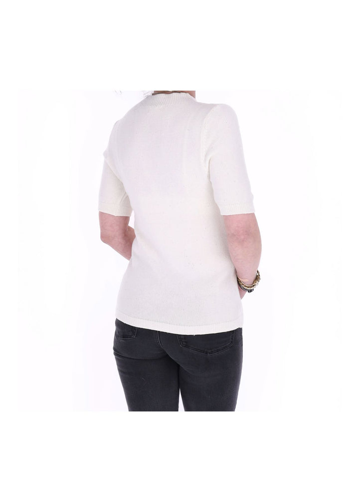 Strickpullover 1/2 Arm Damen Pailletten