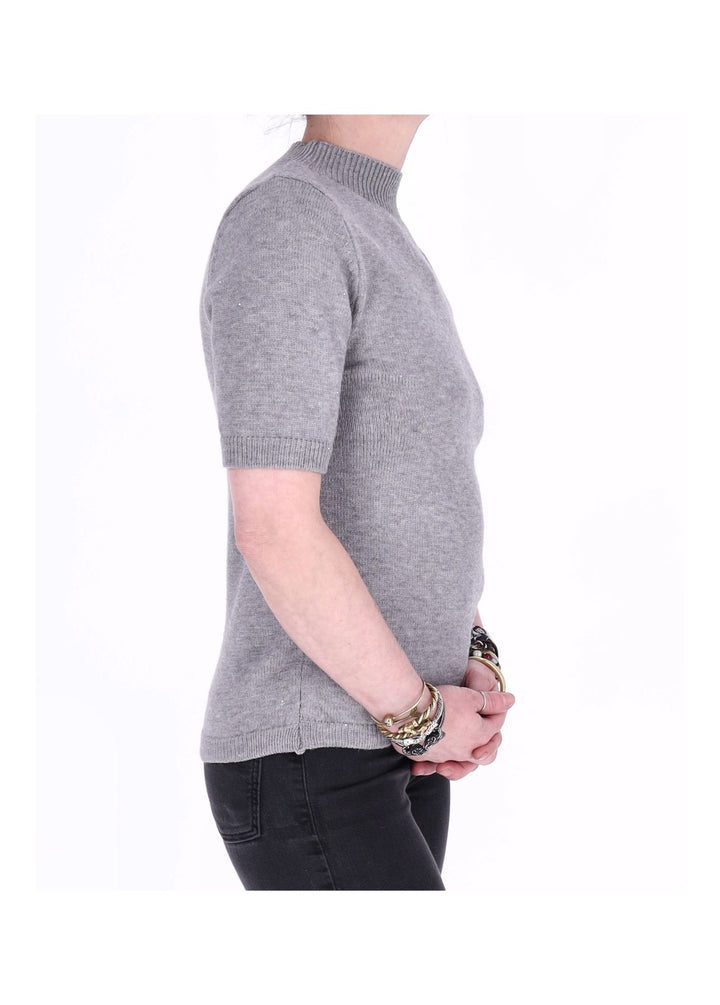 Strickpullover 1/2 Arm Damen Pailletten