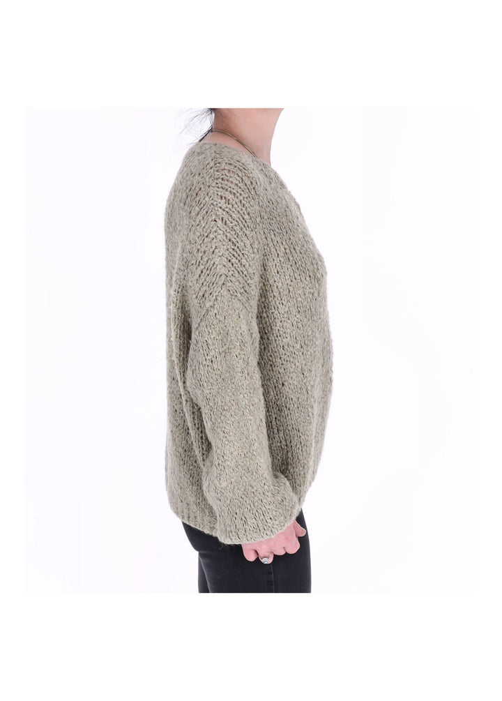 Grobstrick Pullover Damen Splash of Color