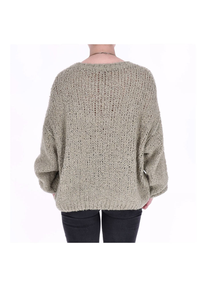 Grobstrick Pullover Damen Splash of Color