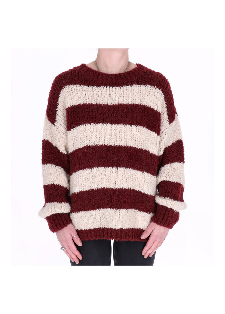 Grobstrick Damen Streifen