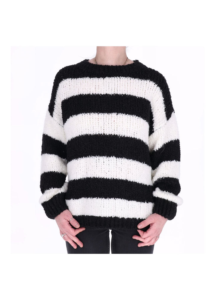 Grobstrick Damen Streifen