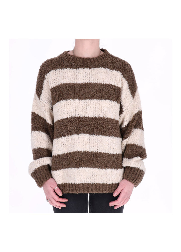Splash of Color Grobstrick Pullover Damen