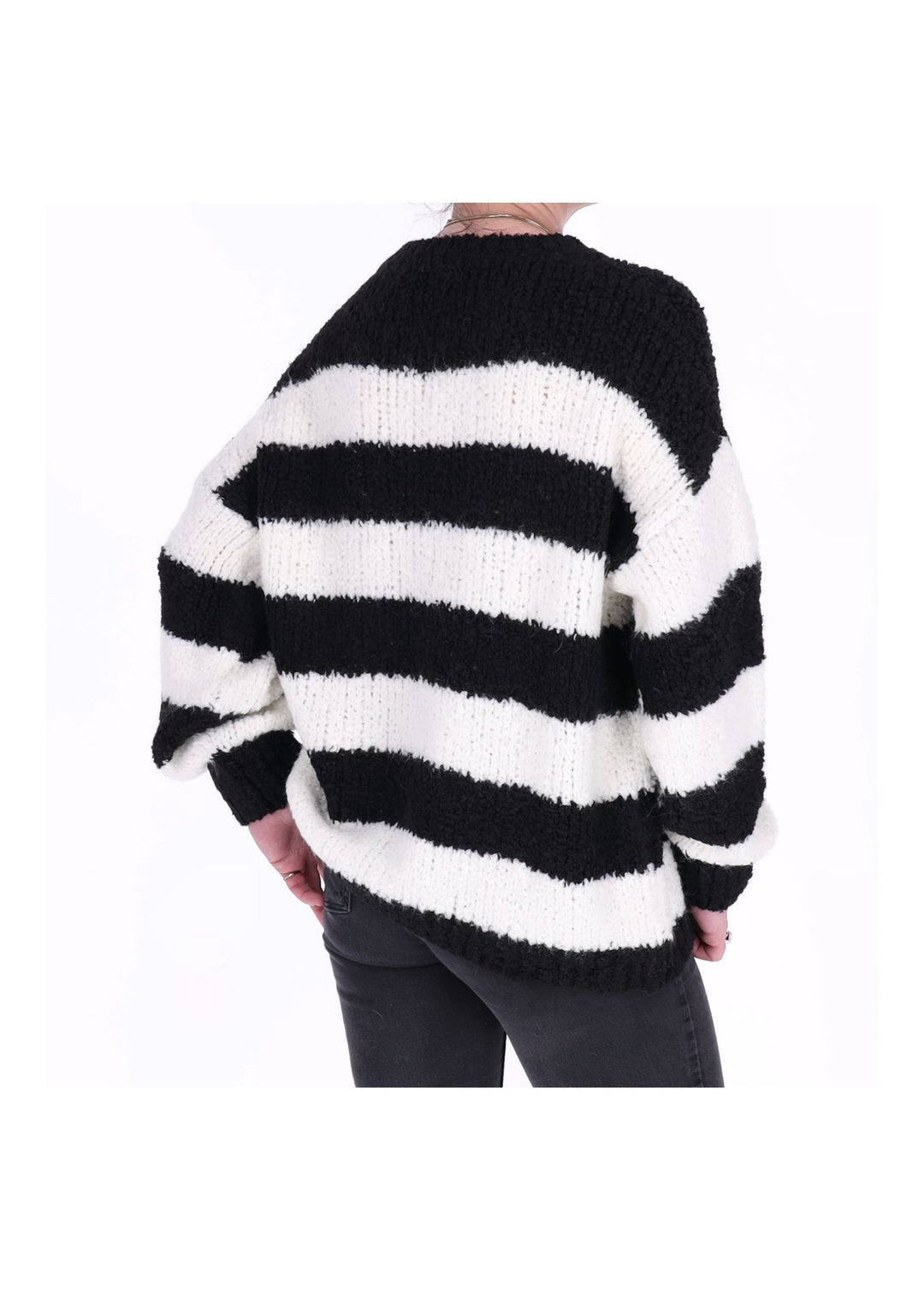 Grobstrick Damen Streifen