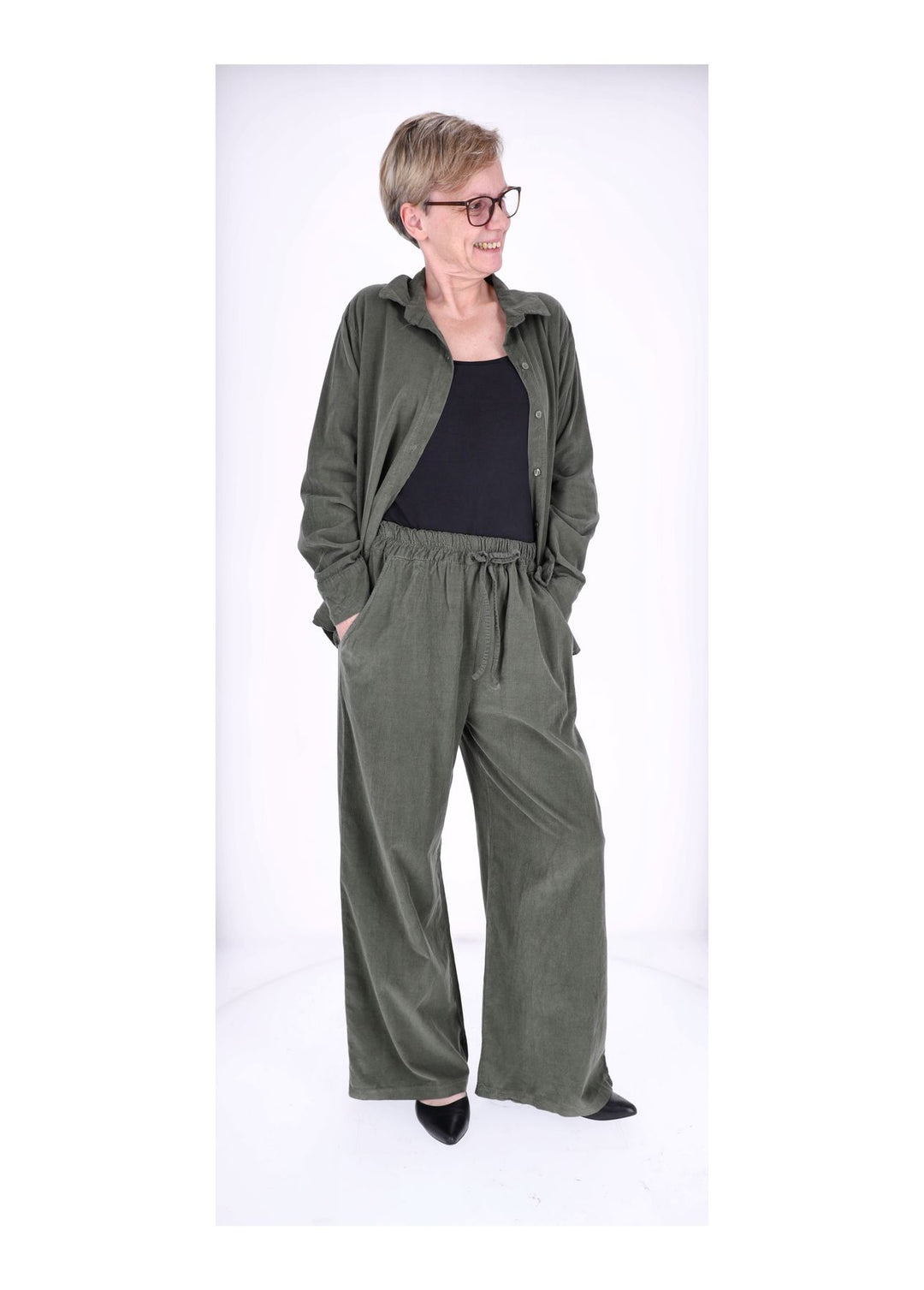 Bluse damen Feincord