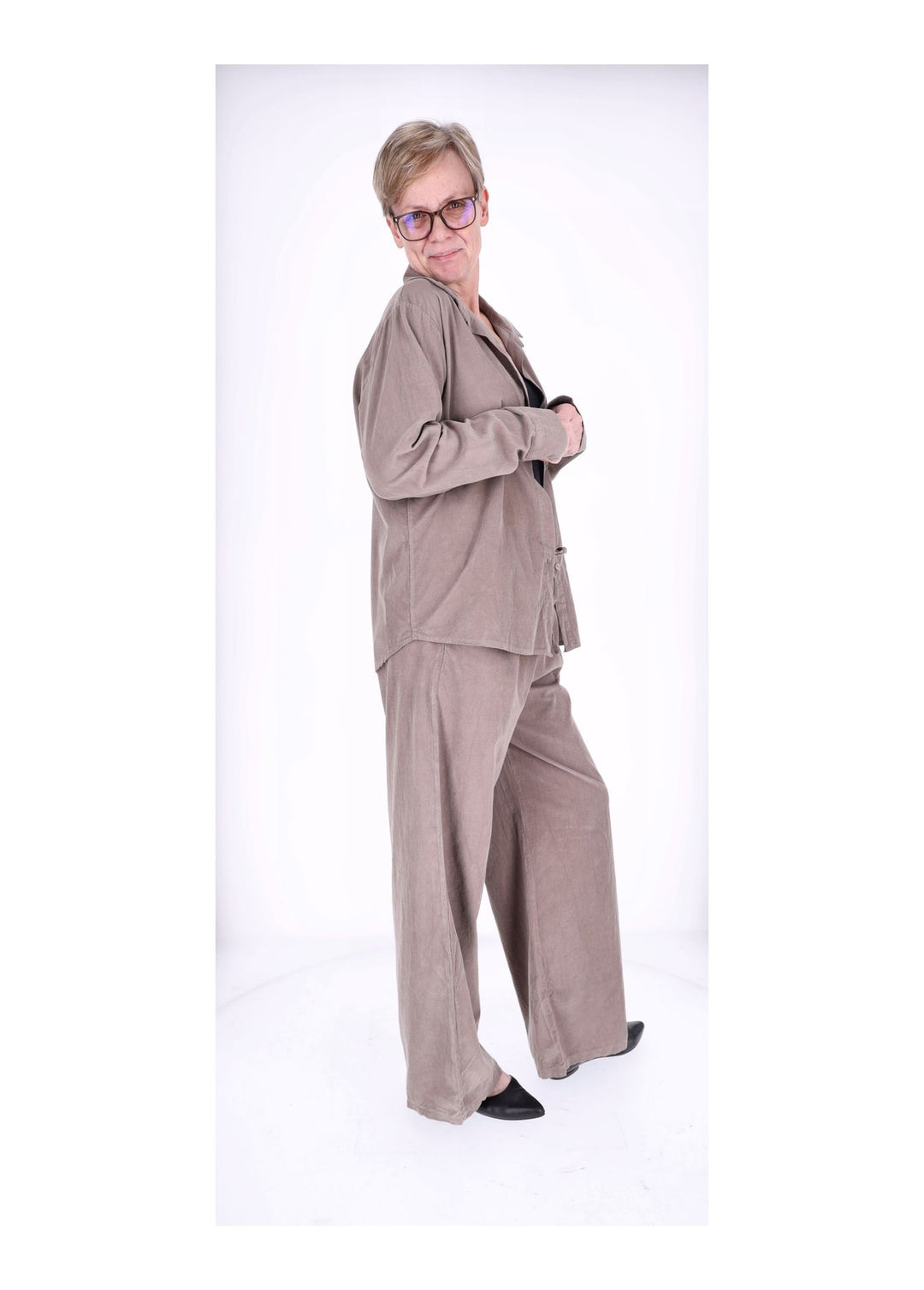 Schlupfhose Damen Feincord