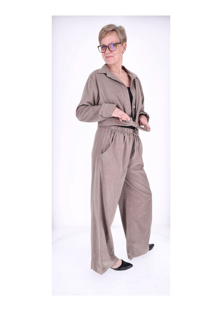 Schlupfhose Damen Feincord