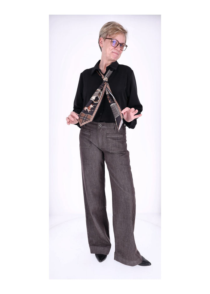 Blusea Damen mit Tuch