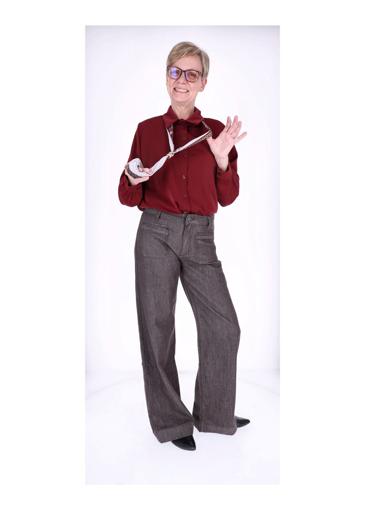 Blusea Damen mit Tuch