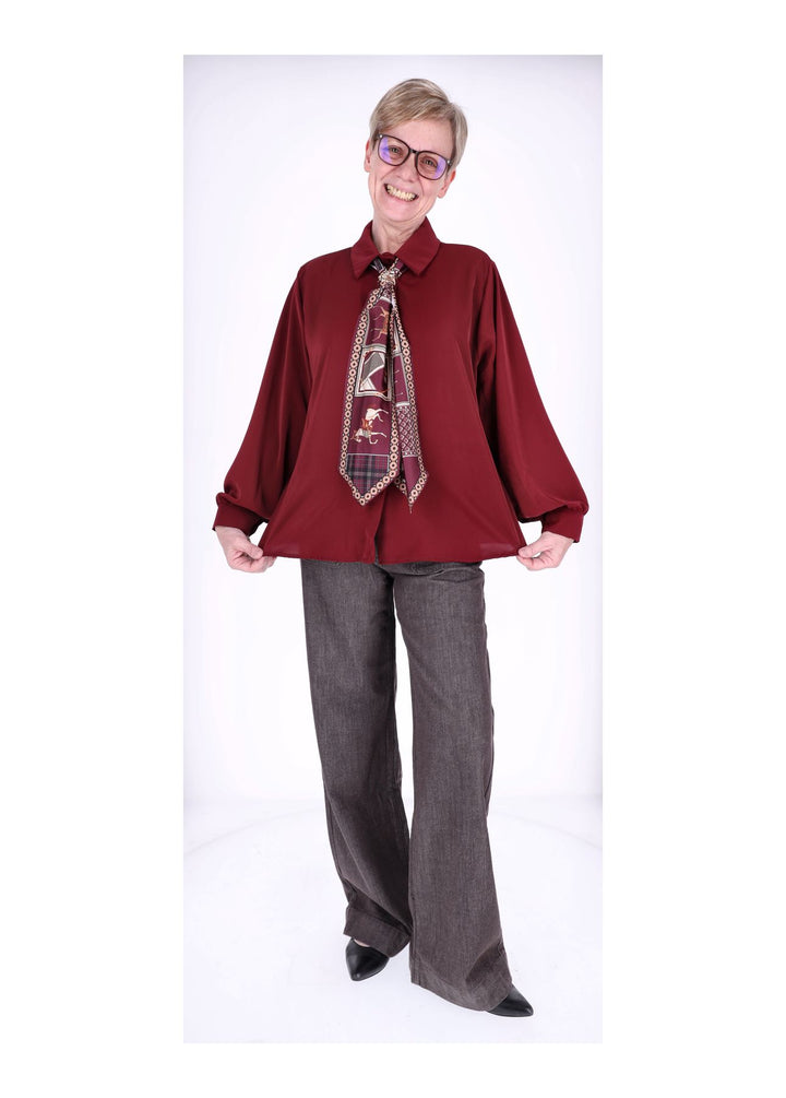 Blusea Damen mit Tuch