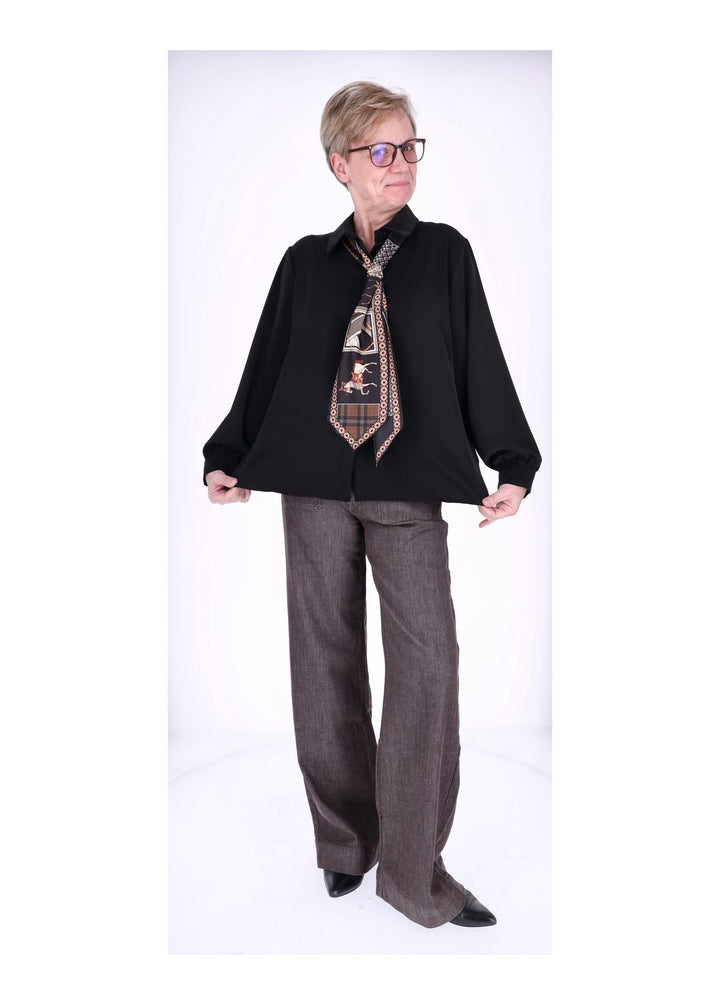 Blusea Damen mit Tuch