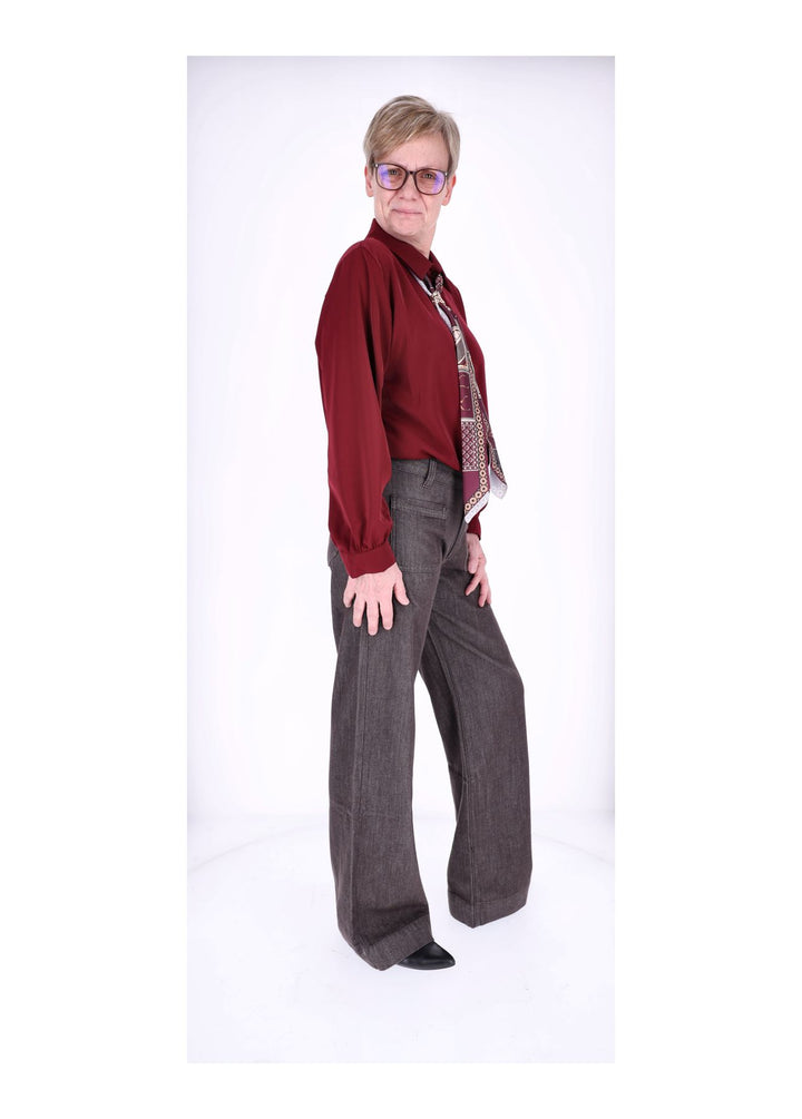 Blusea Damen mit Tuch