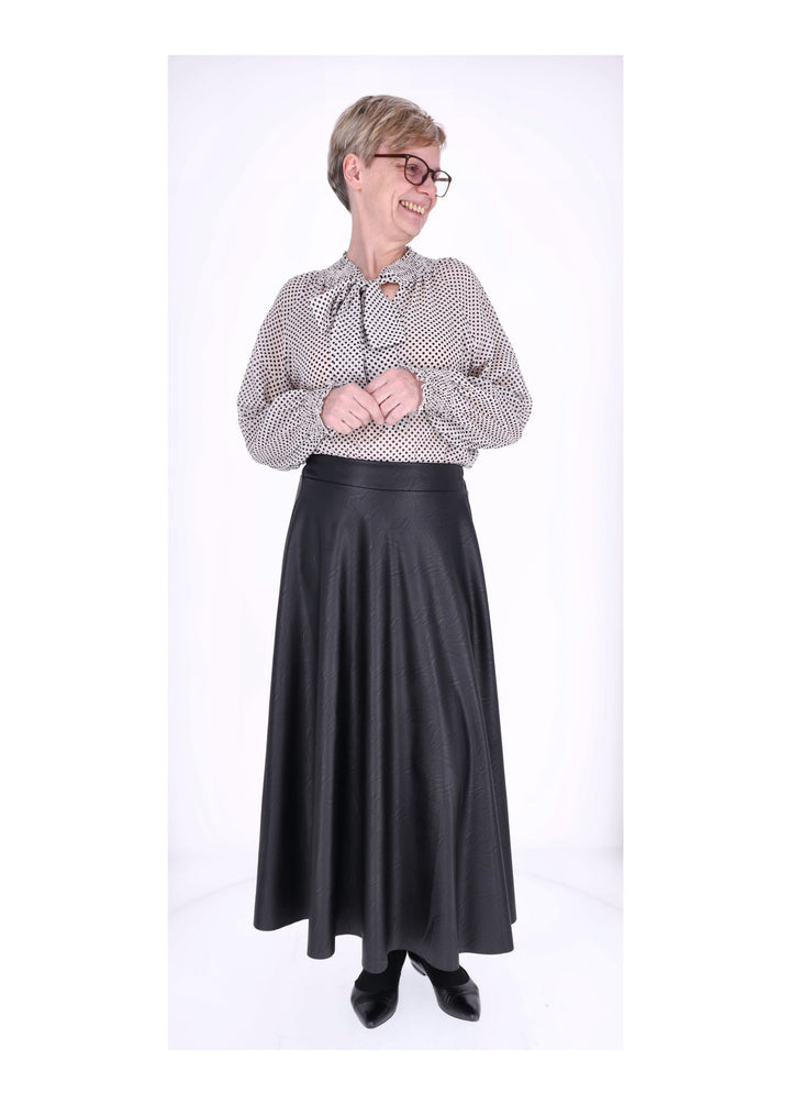 Splash of Color Bluse mit Schleife