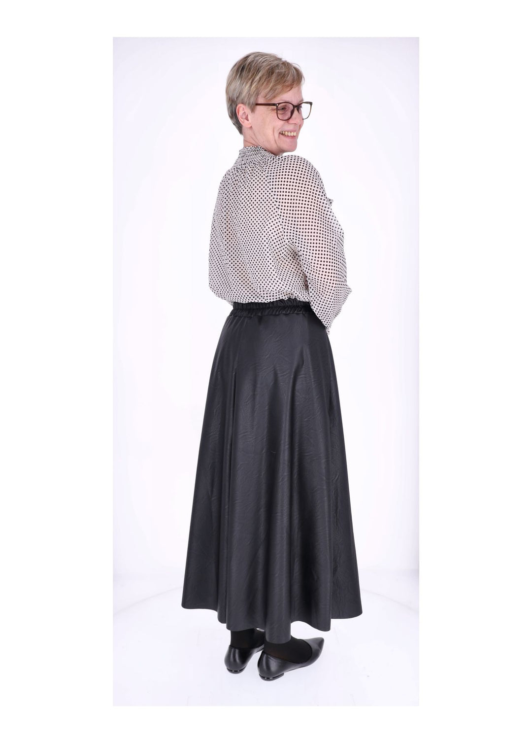 Splash of Color Bluse mit Schleife