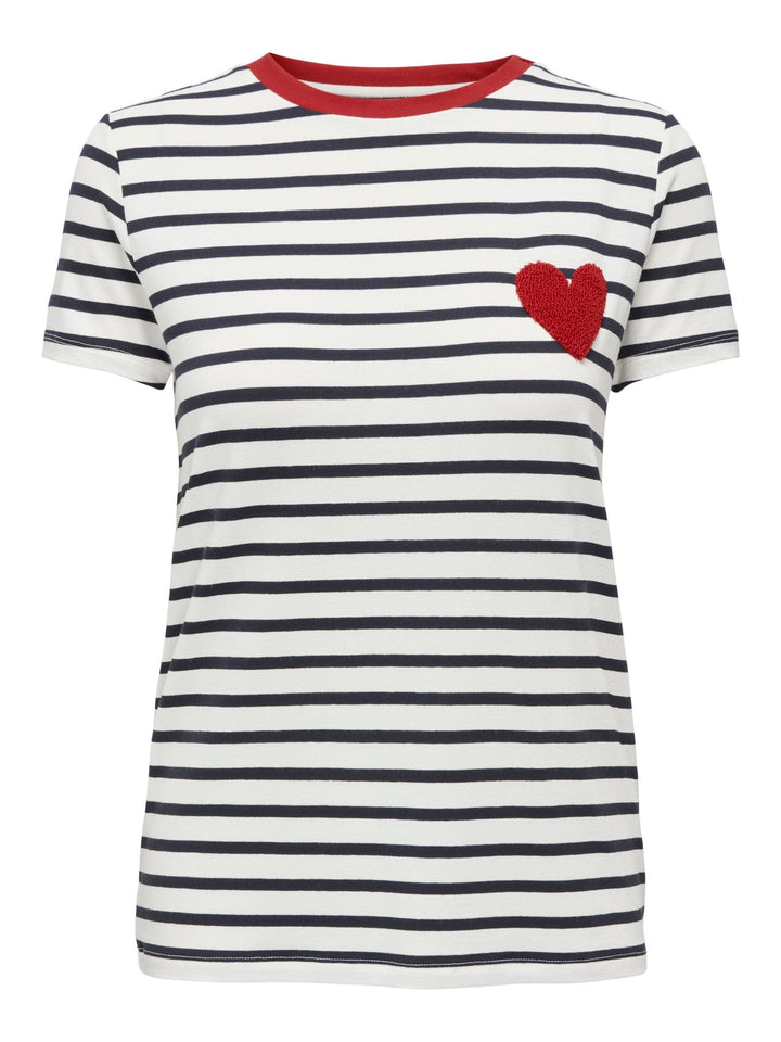 ONLY Heart Life T-Shirt Damen