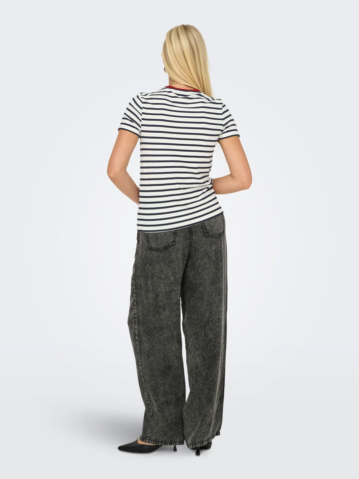 ONLY Heart Life T-Shirt Damen