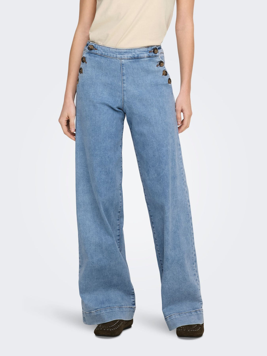 ONLY Madison Damen Jeans Wide Fit