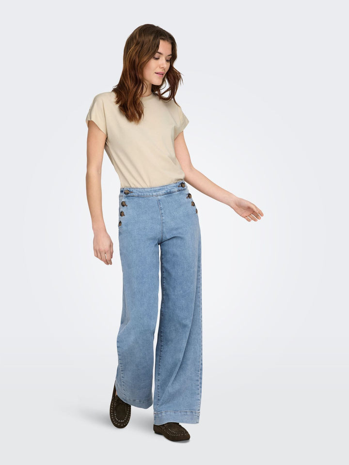 ONLY Madison Damen Jeans Wide Fit