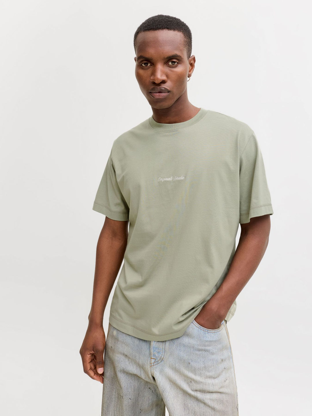 JORNORREBRO EMB TEE SS CREW NECK NO