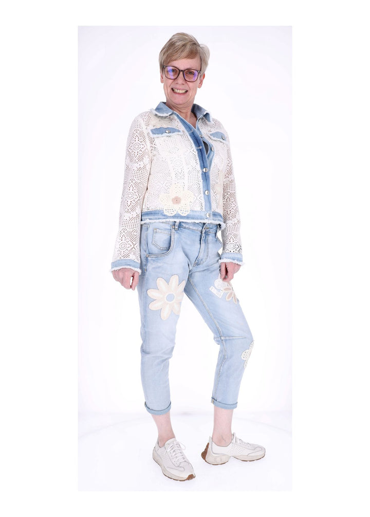 Jeans Damen Blume