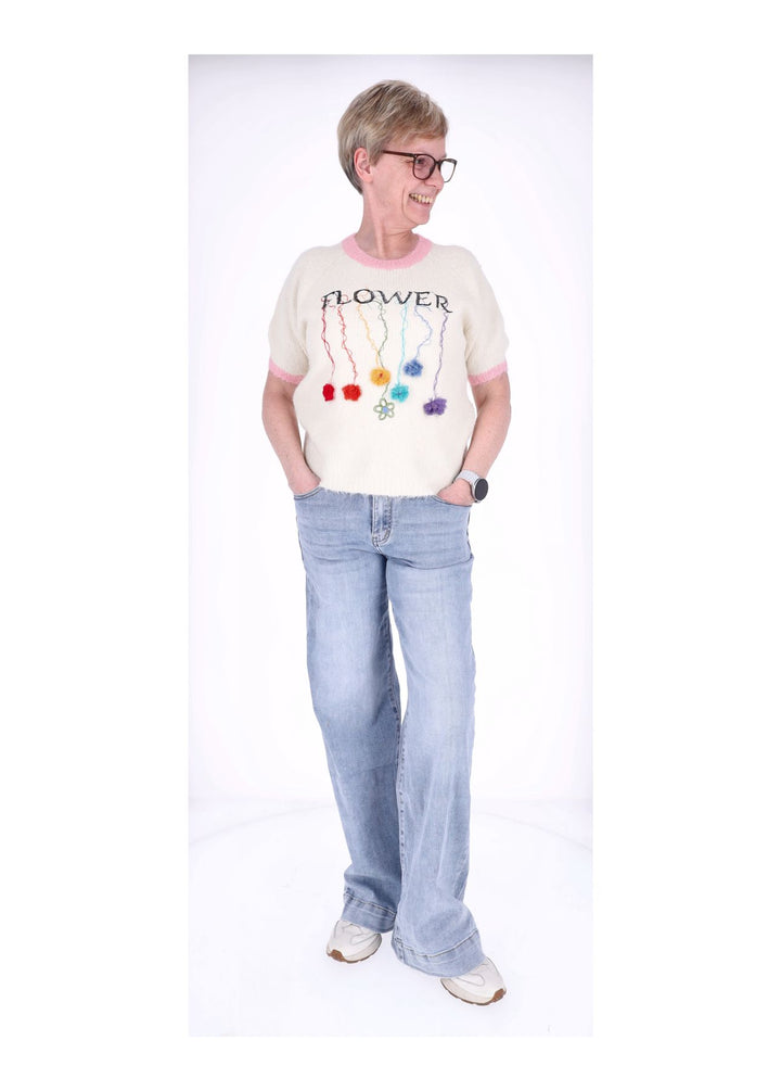 Splash of Color Damen Strick-T-Shirt