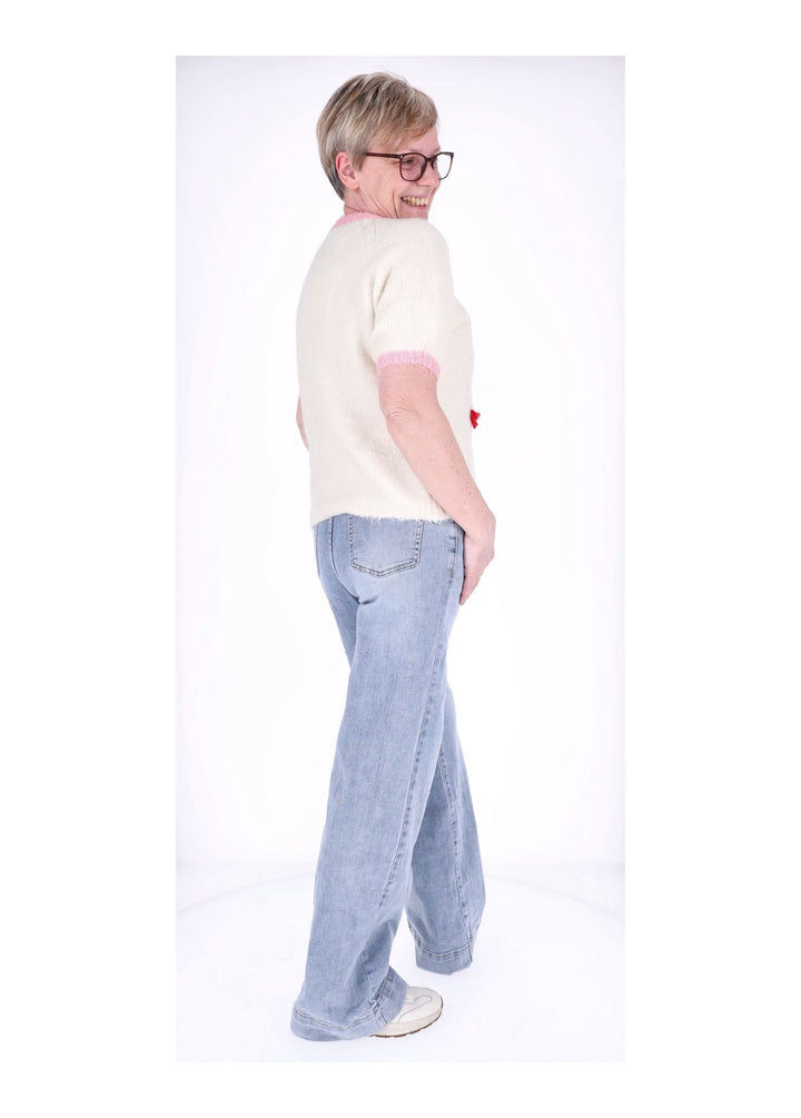 Splash of Color Damen Strick-T-Shirt