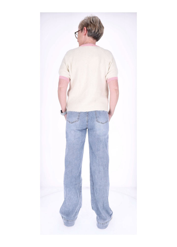 Jeans Damen weites Bein