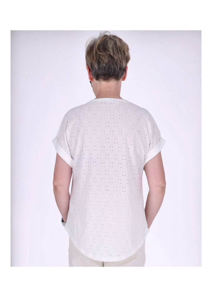 Zabaione Damen T-Shirt Lochmuster