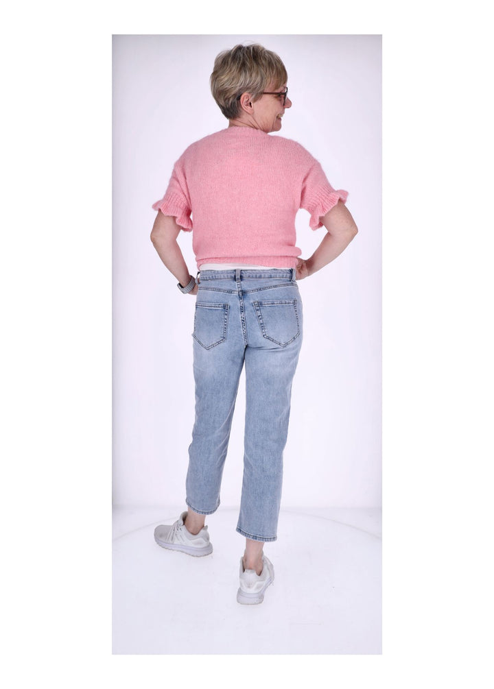 5f Jeans Damen 7/8 Knopfleiste