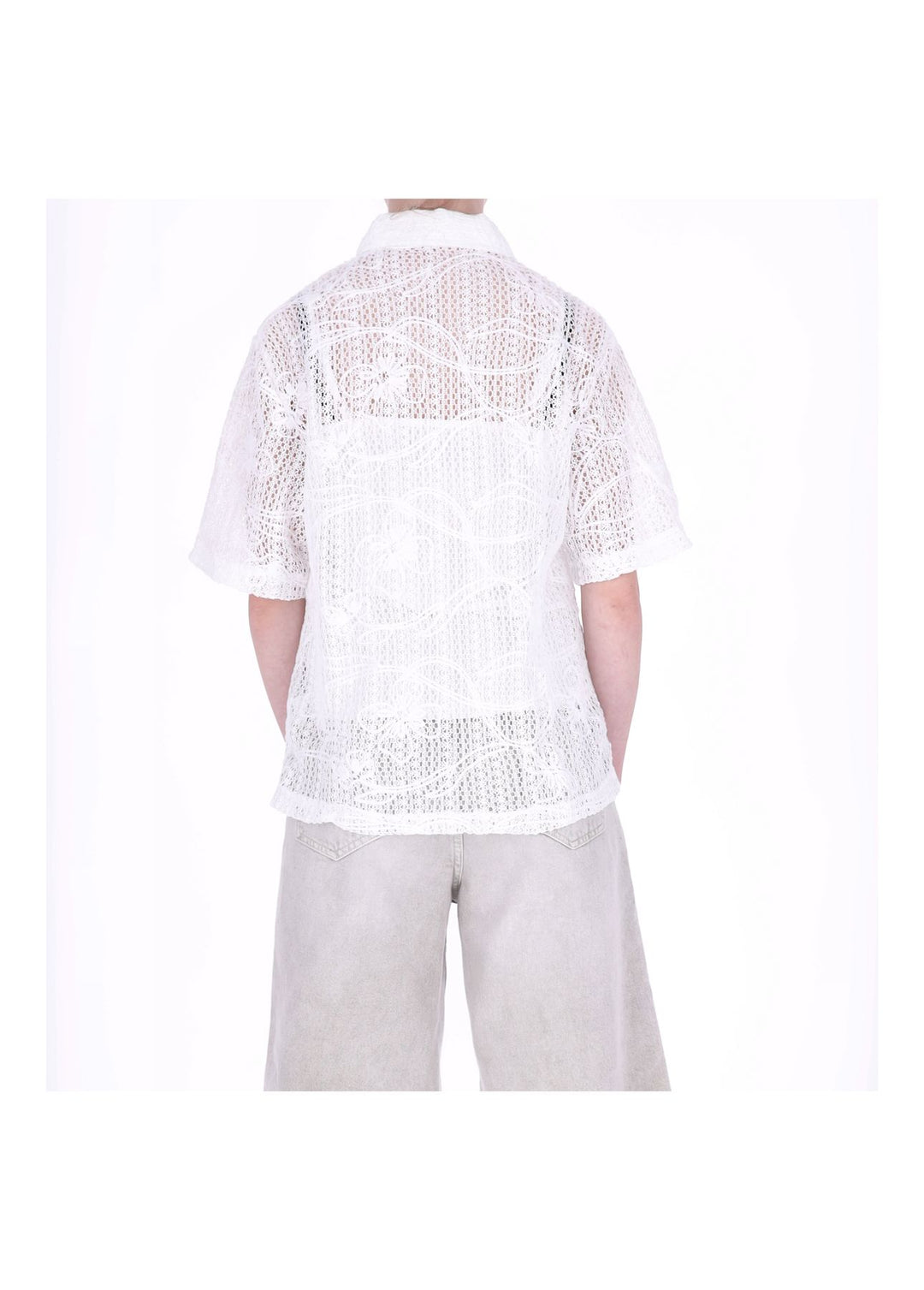 Bluse Häkel Damen 1/2 Arm