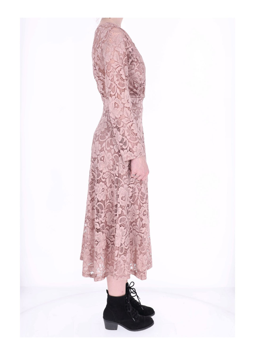 Kleid Spitze Langarm