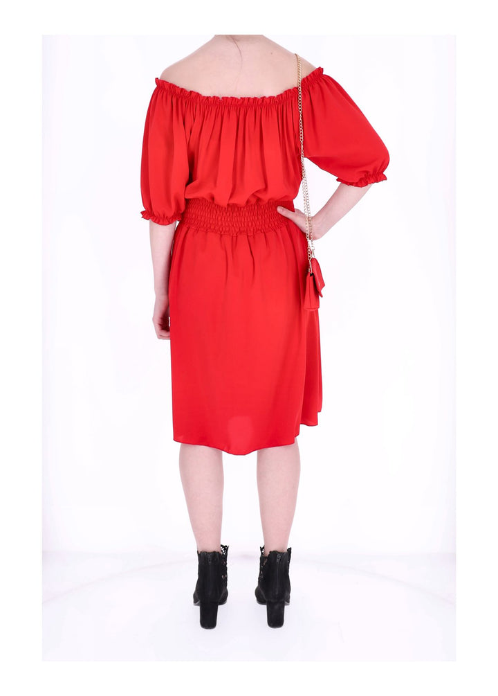 Kleid Carmen Satin mit Tasche