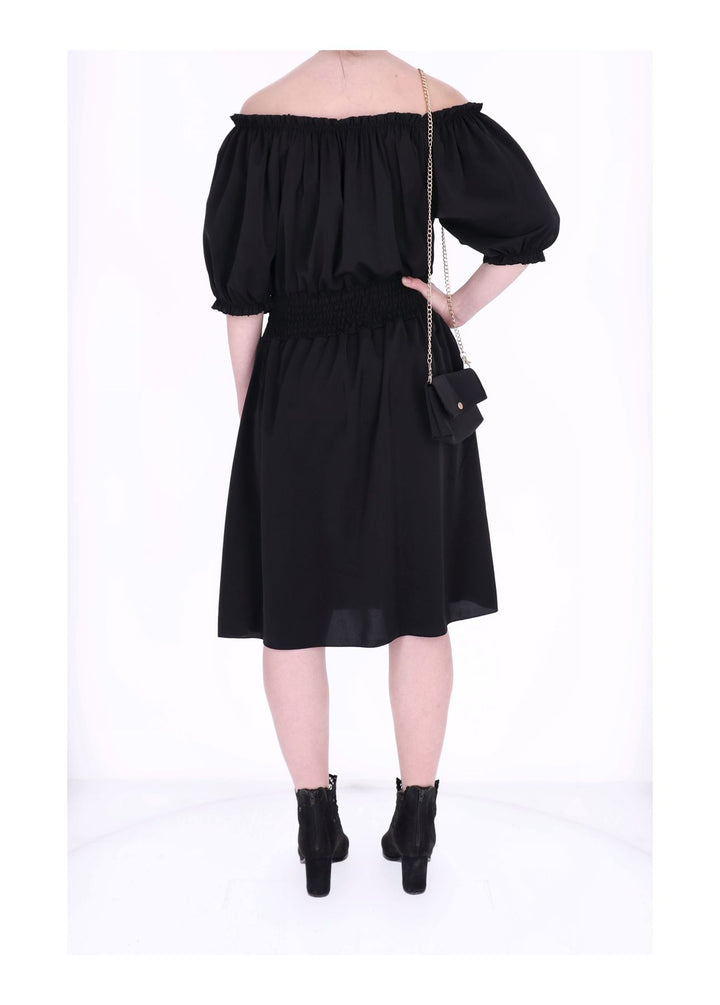 Kleid Carmen Satin mit Tasche