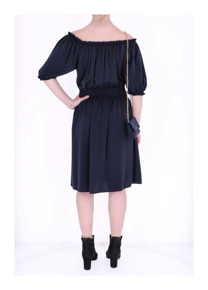 Kleid Carmen Satin mit Tasche