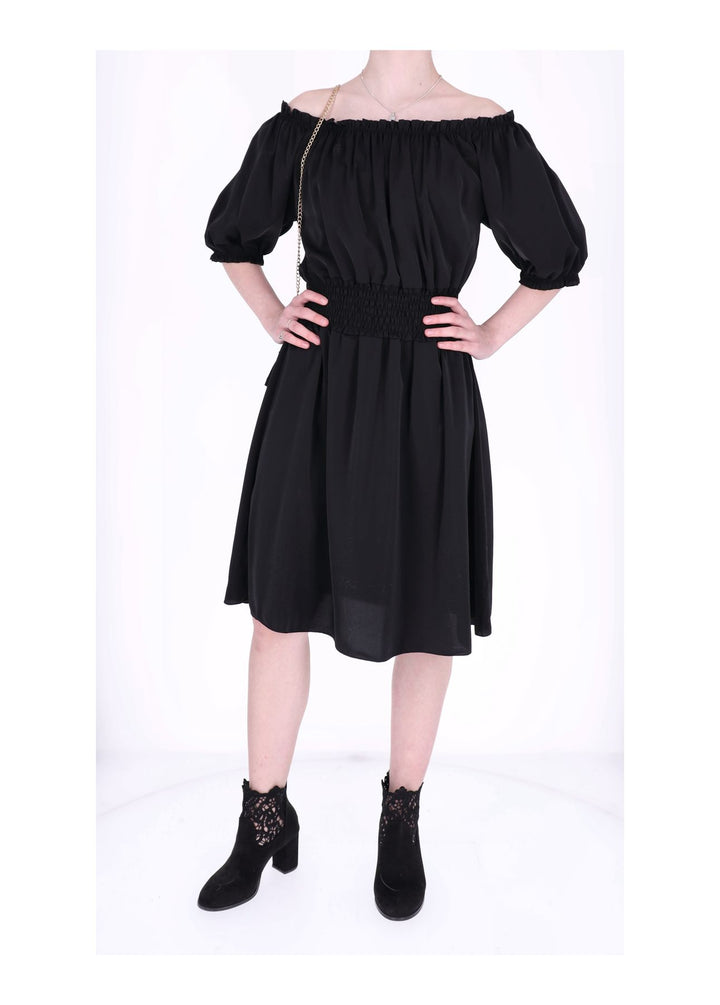 Kleid Carmen Satin mit Tasche