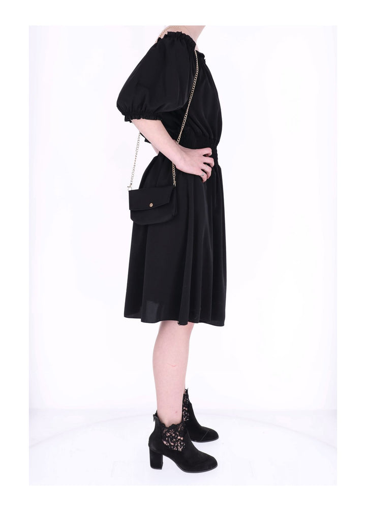 Kleid Carmen Satin mit Tasche