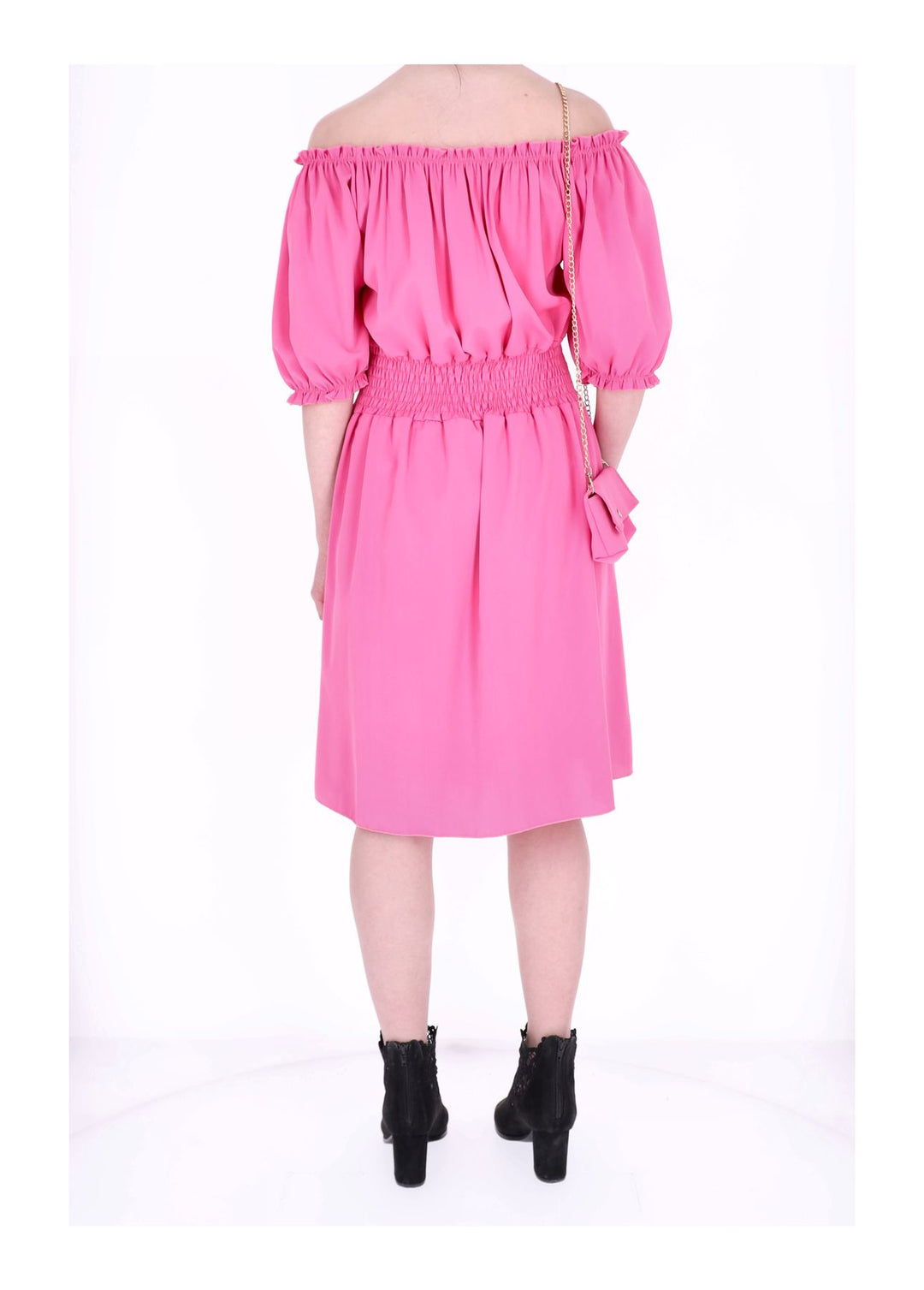 Kleid Carmen Satin mit Tasche