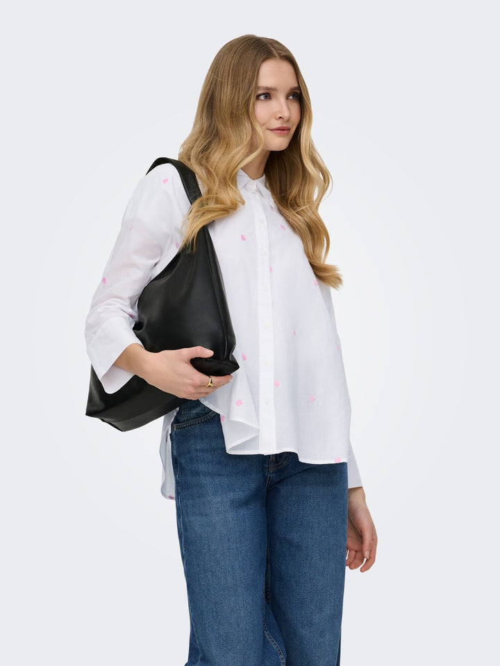 ONLNEW LINA GRACE LS EMB SHIRT NOOS