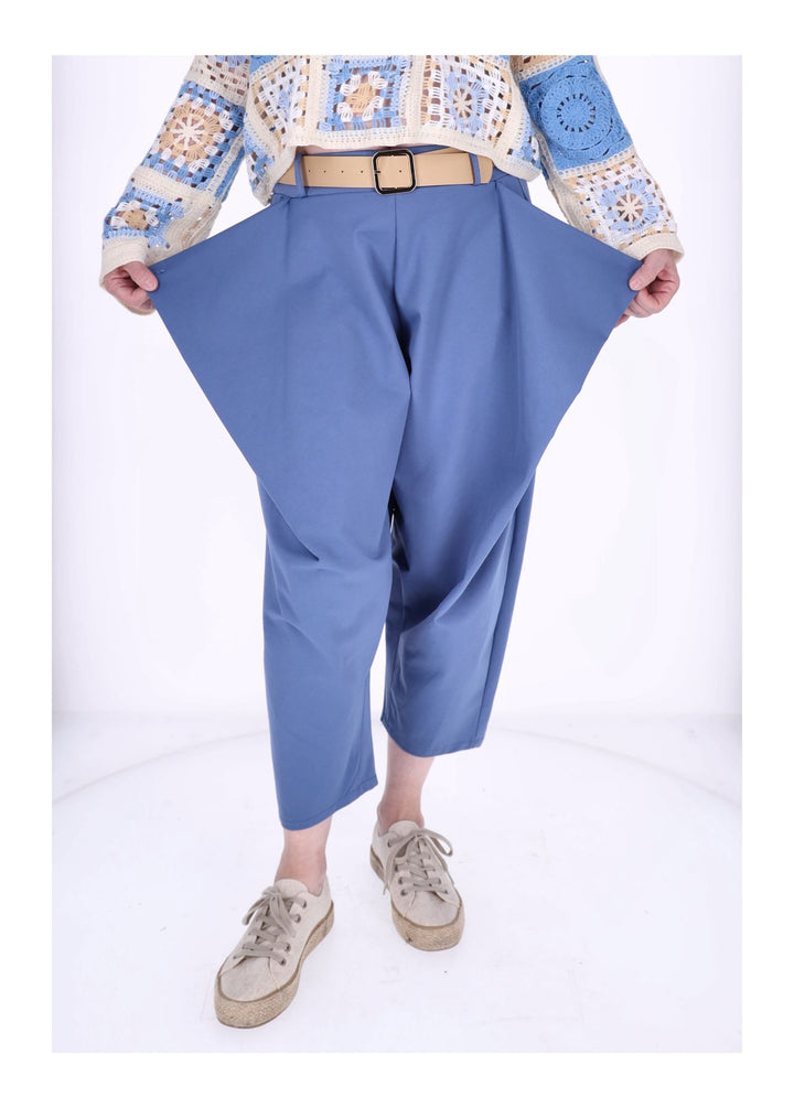 Hose Damen Punto Roma Knopf