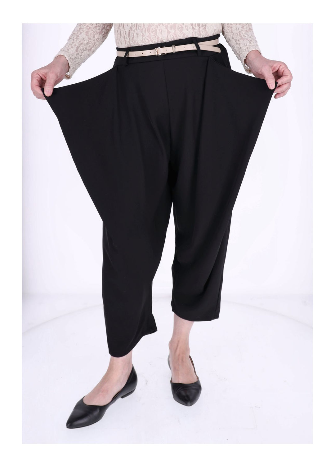 Hose Damen mit Knopf