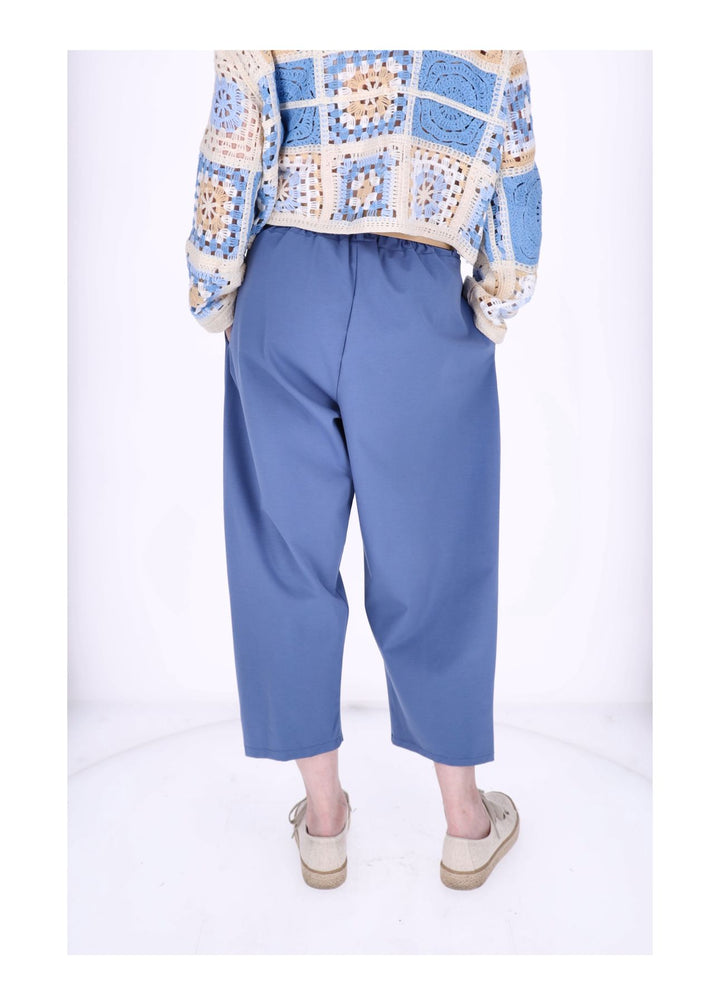 Hose Damen Punto Roma Knopf