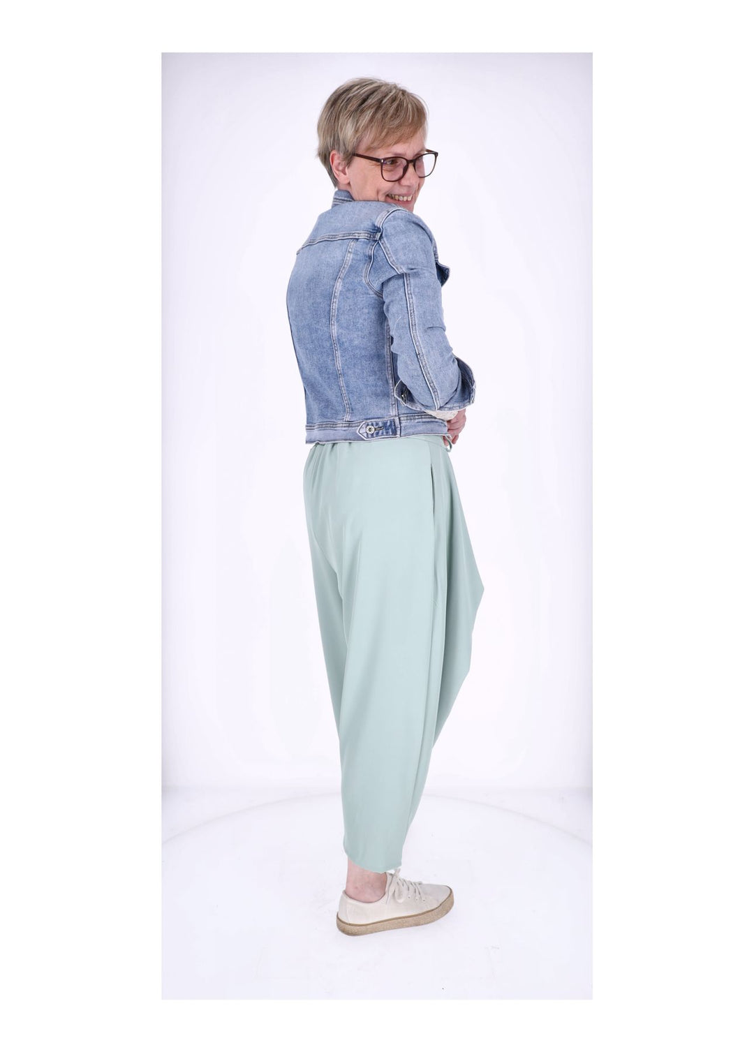 Hose Damen mit Knopf