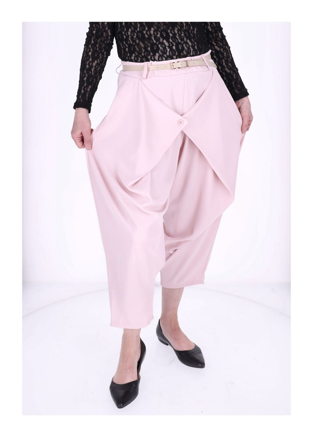 Hose Damen mit Knopf