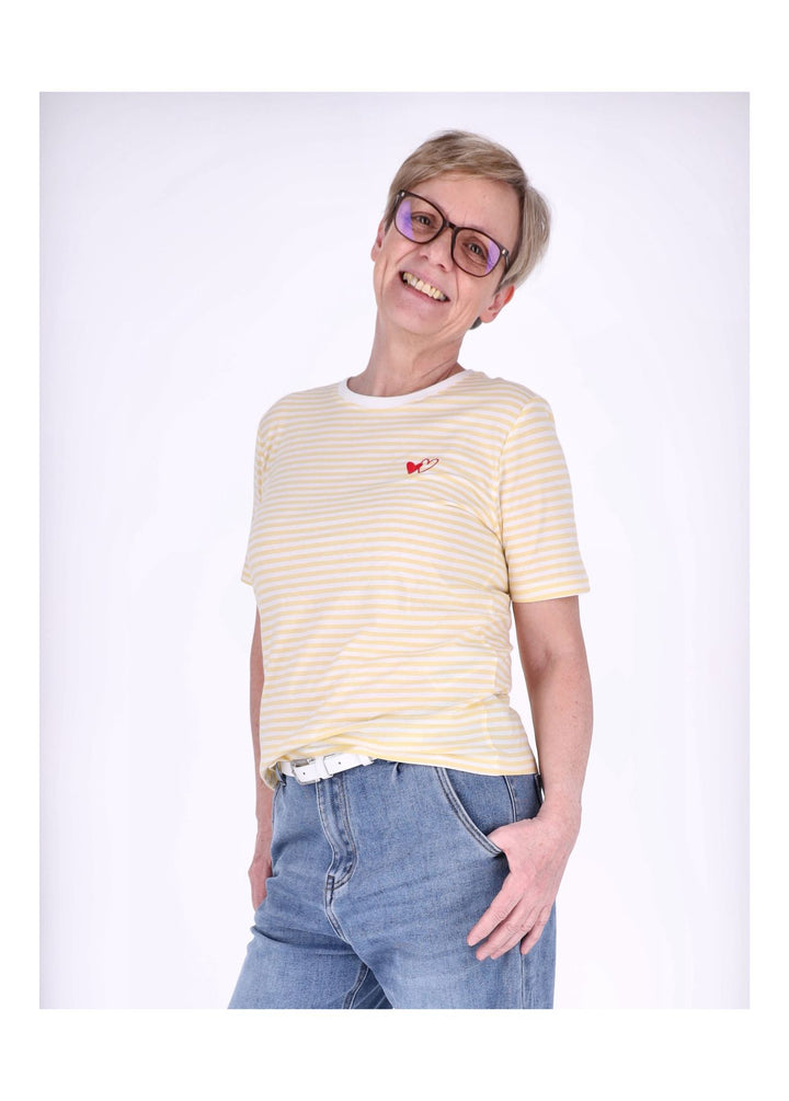 ONLHAPPY LIFE S/S EMB TOP JRS