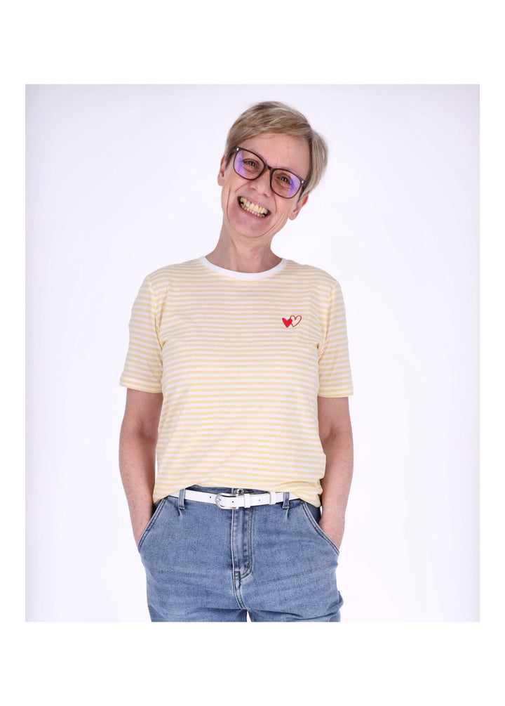 ONLHAPPY LIFE S/S EMB TOP JRS