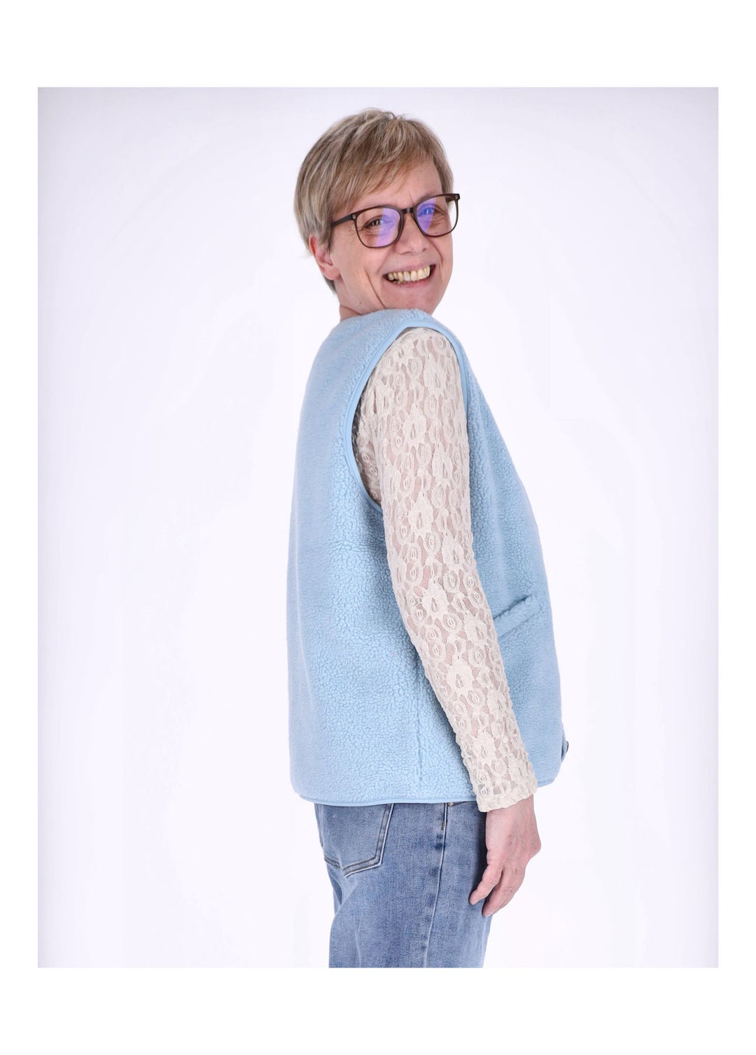 ONLY Baby Life Teddy Strickweste Damen