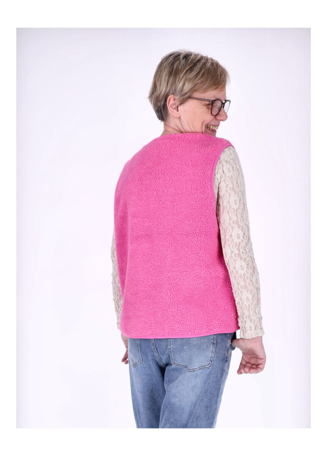 ONLY Baby Life Teddy Strickweste Damen