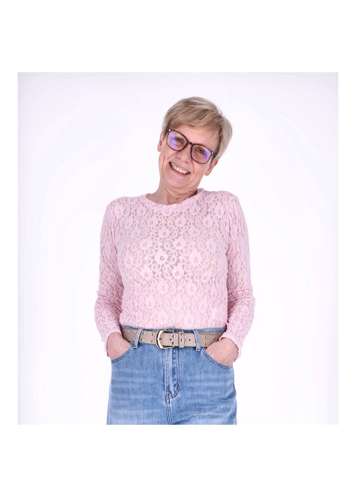 Splash of Color Spitzenshirt Damen