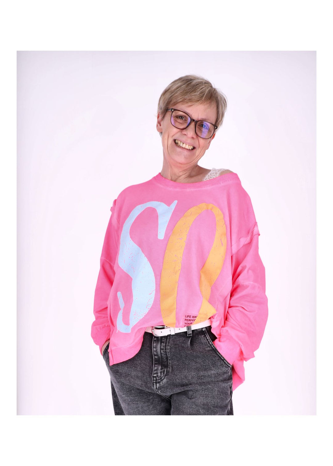 Splash of Color Damen Sweatshirt Oversize