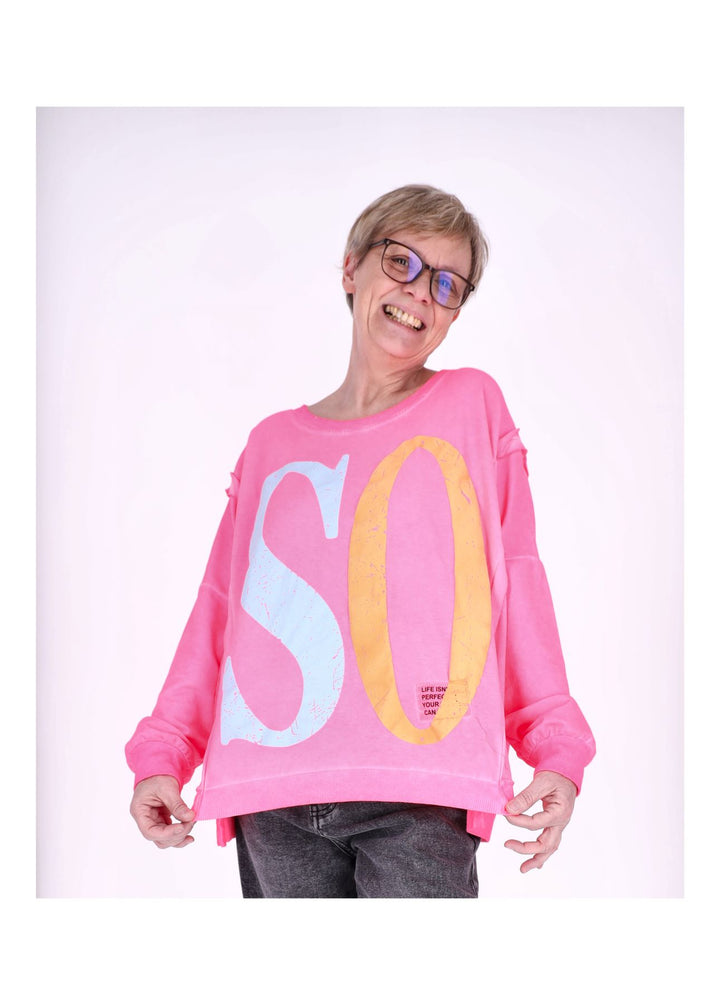 Splash of Color Damen Sweatshirt Oversize
